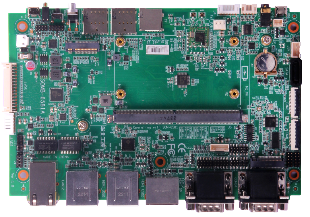 华北工控采用瑞芯微AIoT芯片RK3588打造的嵌入式工控主板SOMB-6581A.png